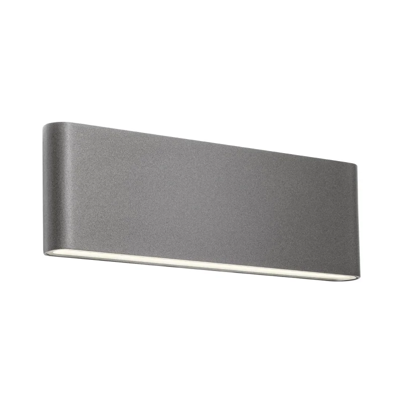 Outdoor Wall Lights Klippe 90452 – REDO LED facade wall light in dark grey, 24W, 3000K, IP54