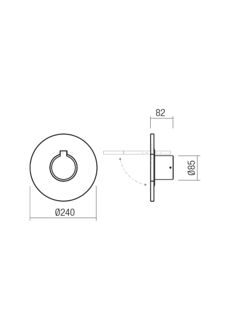 Free 90454 – REDO LED facade wall light in dark grey, 10W, 3000K, IP54