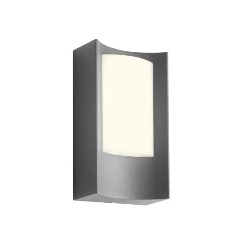 Външно стенно осветление Warp 90483 – Smarter LED фасаден аплик в тъмно сив, 8W, 3000K, IP44