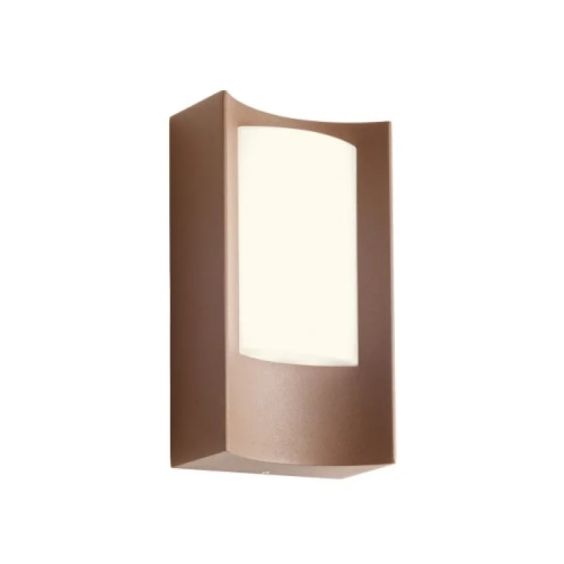 Външно стенно осветление Warp 90484 – Smarter LED фасаден аплик в тъмно кафяв, 8W, 3000K, IP44