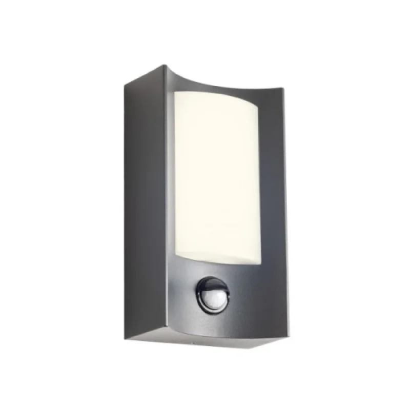 Външно стенно осветление ... 90486 – Smarter LED фасаден аплик със сензор за движение в тъмно сив, 8W, 3000K, IP44