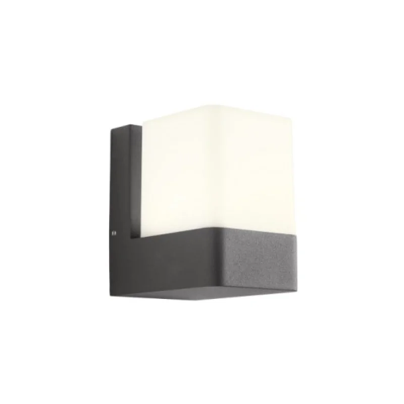 Външно стенно осветление Tok 90489 – Smarter LED фасаден аплик в тъмно сив, 9,4W, 3000K, IP44