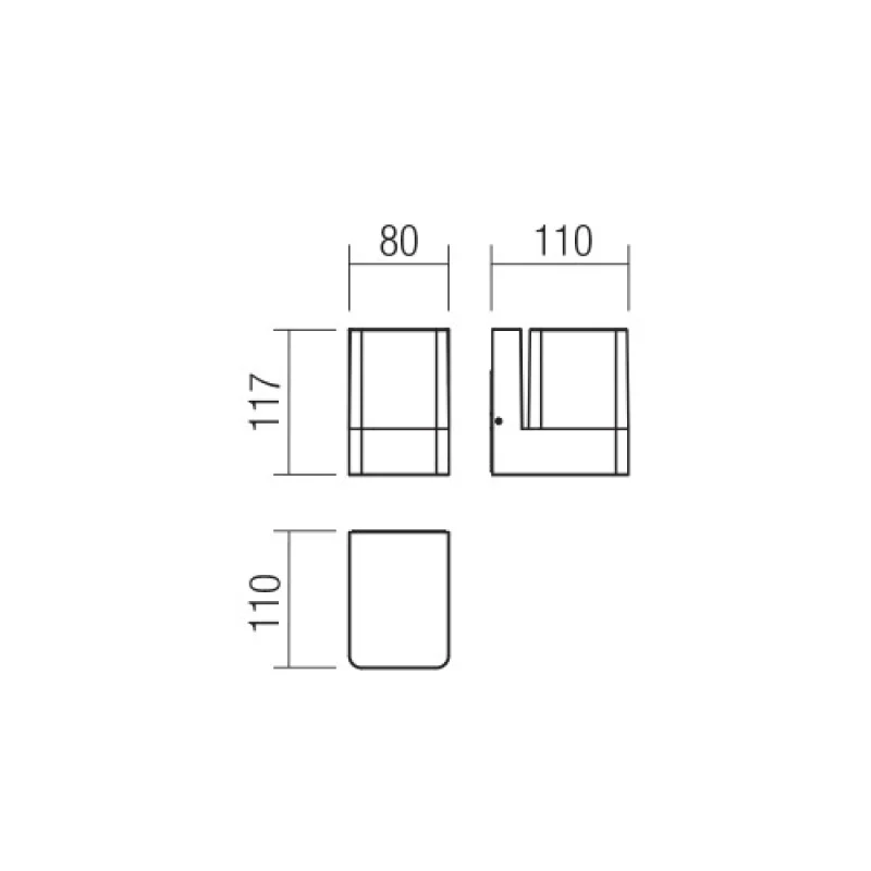 Tok 90490 – Smarter LED фасаден аплик в тъмно кафяв, 9,4W, 3000K, IP44