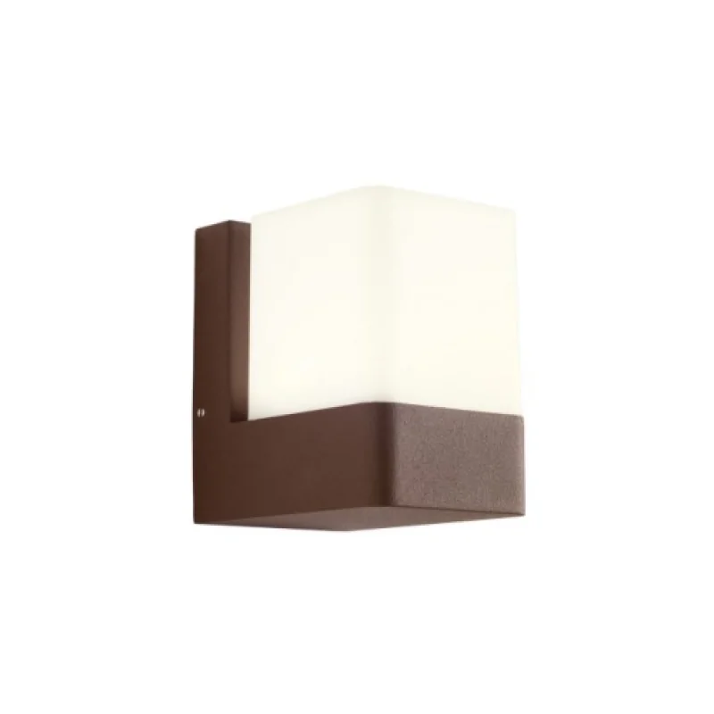 Външно стенно осветление Tok 90490 – Smarter LED фасаден аплик в тъмно кафяв, 9,4W, 3000K, IP44