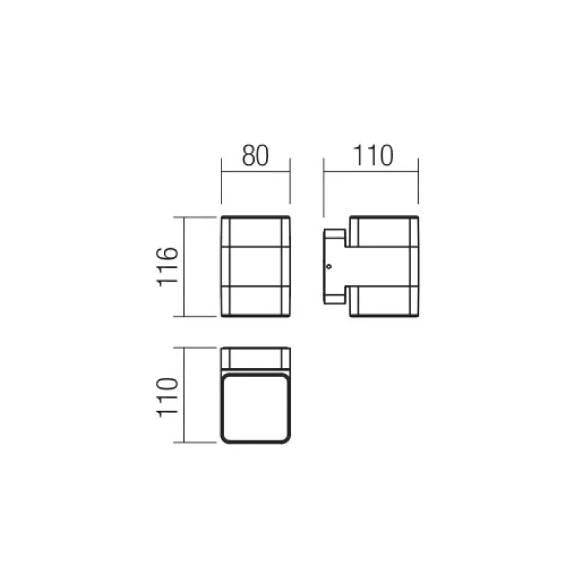 Tok 90493 – Smarter LED фасаден аплик в тъмно кафяв, 14,8W, 3000K, IP44