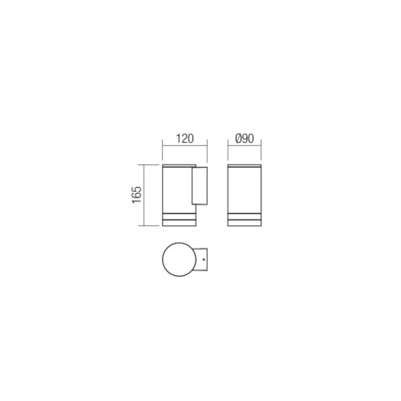 Cargo 90517 – Smarter фасаден аплик в тъмно сив, 1X28W, IP54