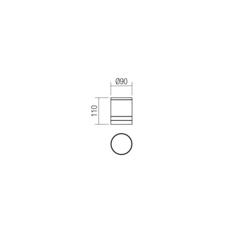 Cargo... 90519 – Smarter фасадна луна за външен монтаж в тъмно сив, 1X28W, IP54