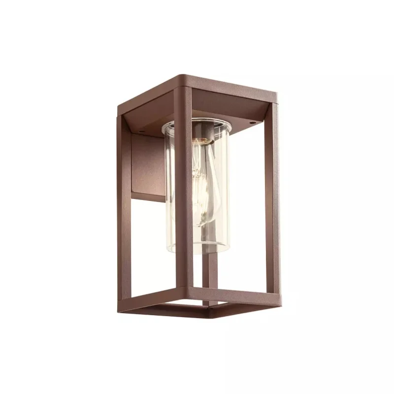 Outdoor Wall Lights Lagos 90521 – REDO facade wall light in dark brown, 1x15W, IP54