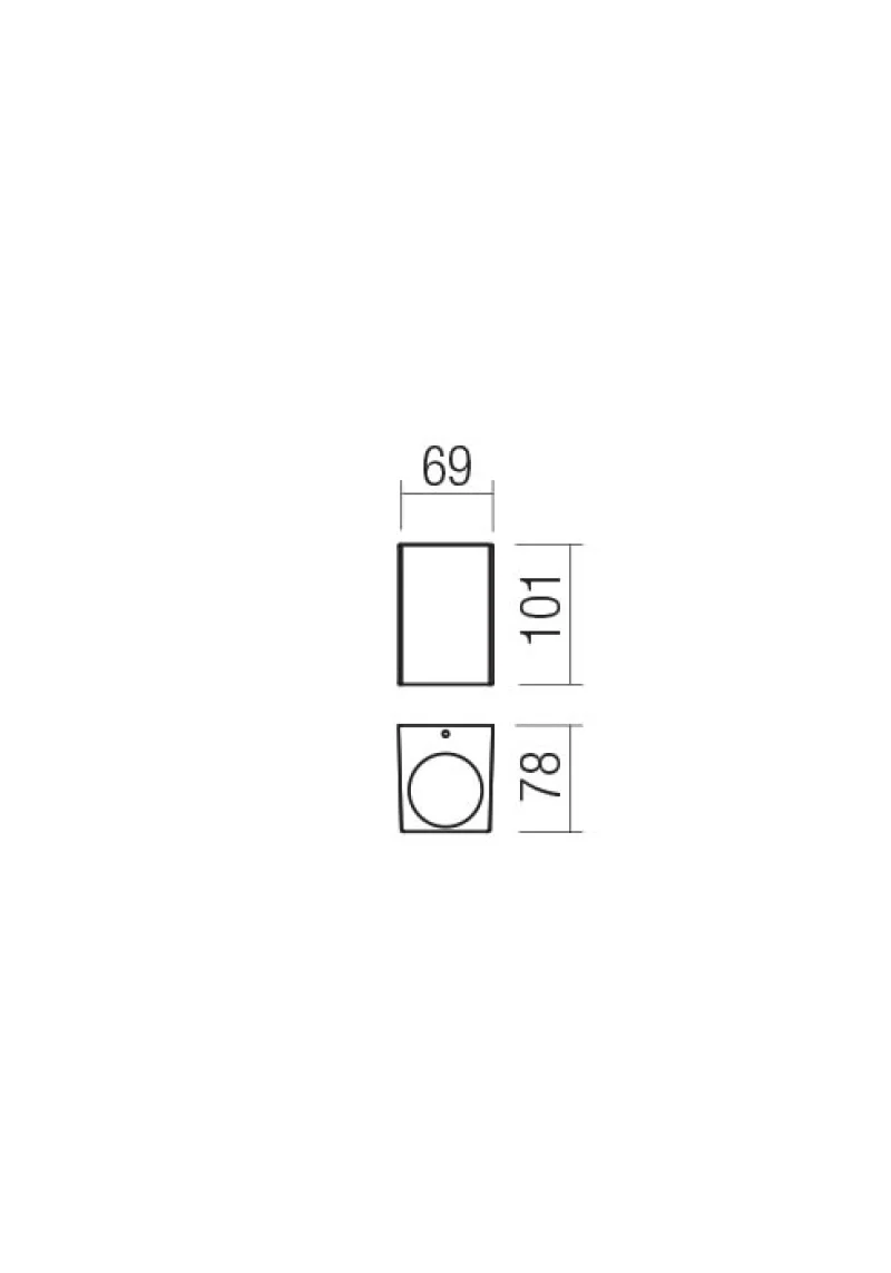 Brio 90528 – REDO LED фасаден аплик в тъмно кафяв, 1x6W, 3000K, IP54
