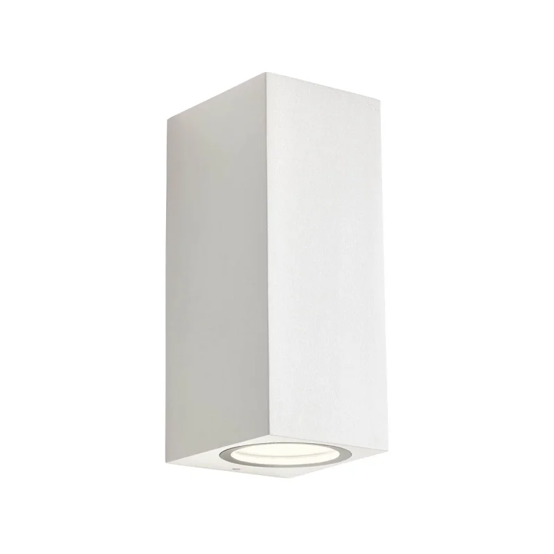 Outdoor Wall Lights Brio 90529 – REDO LED facade wall light in matt white, 2x5W, 3000K, IP54