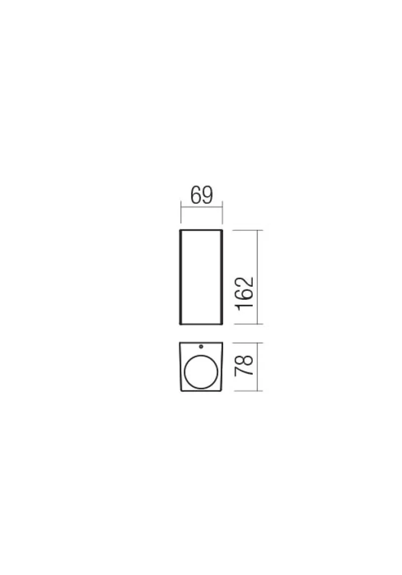 Brio 90531 – REDO LED facade wall light in dark brown, 2x5W, 3000K, IP54