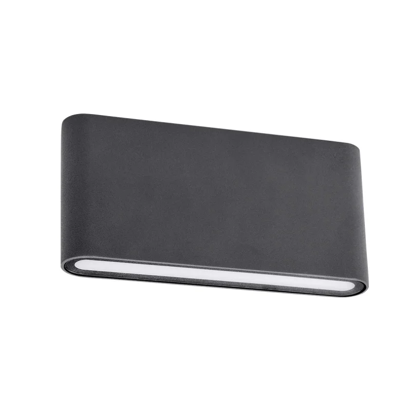 Outdoor Wall Lights Klippe 9054 – REDO LED facade wall light in dark grey, 13W, 3000K, IP54