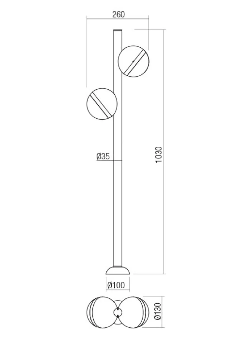 Magnus 90560 – REDO LED градински стълб в тъмно кафяв, 20W, 3000K, IP54