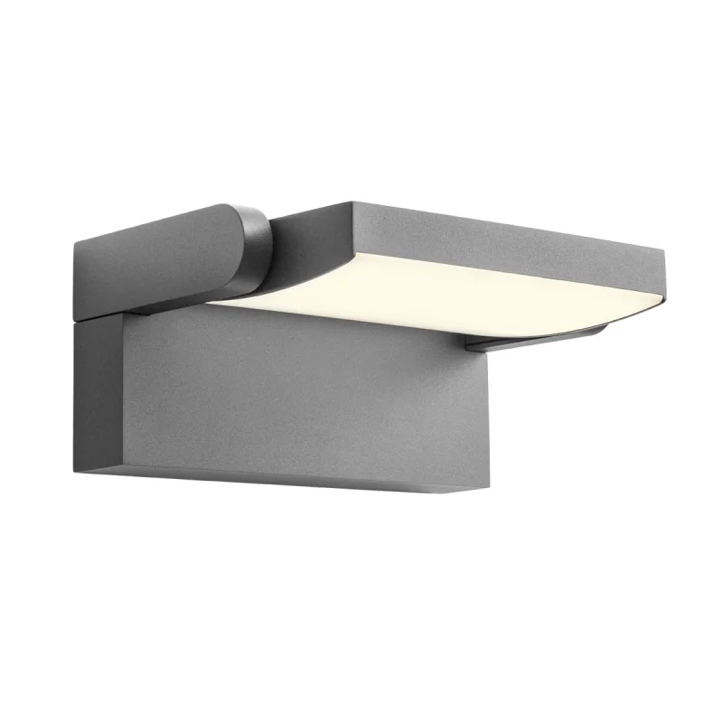 Outdoor Wall Lights Flip 90584 – REDO LED facade wall light in dark grey, 1x20W, 3000K, IP54