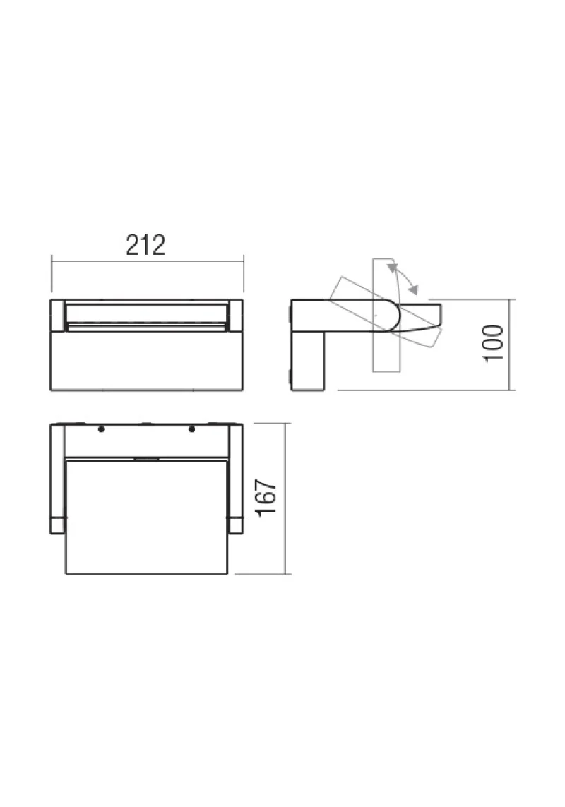 Flip 90585 – REDO LED фасаден аплик в ръждиво-кафяв, 1x20W, 3000K, IP54