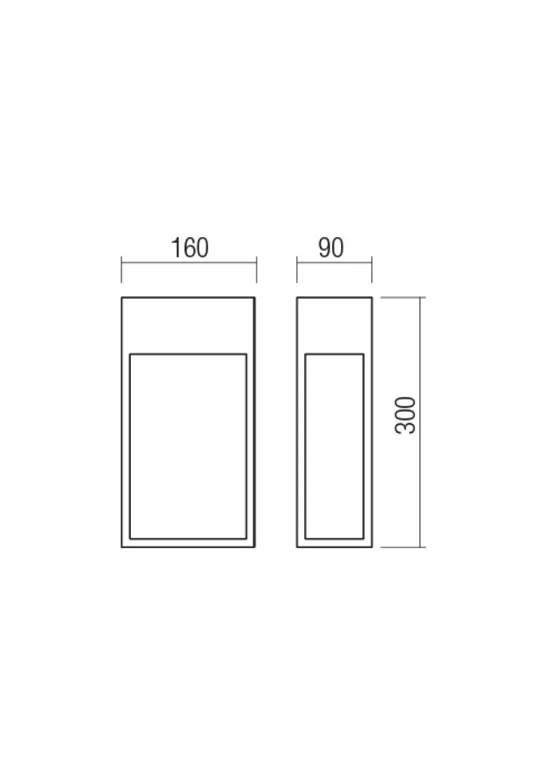 Stand 90602 – REDO LED фасаден аплик в матово бял, 1x20W, 3000K, IP65