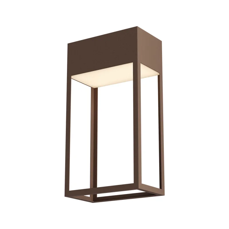 Outdoor Wall Lights Stand 90604 – REDO LED facade wall light in rust-brown, 1x20W, 3000K, IP65