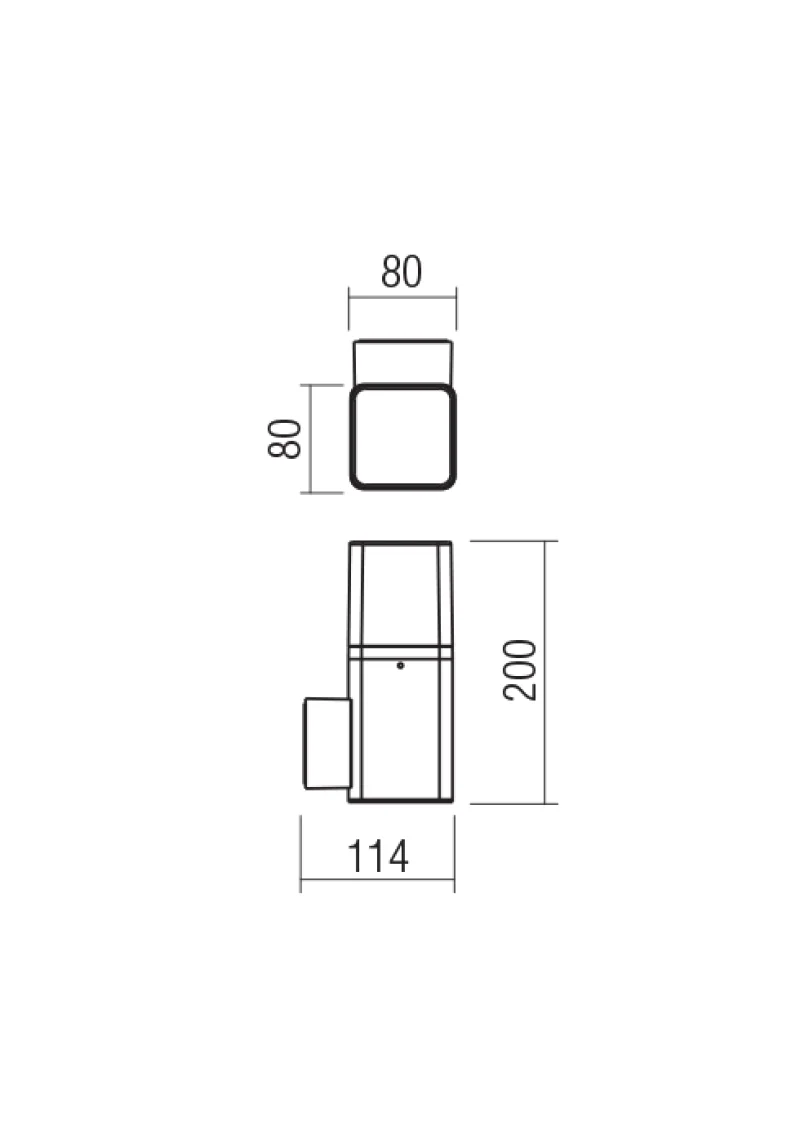 Volt 90606 – REDO LED фасаден аплик в ръждиво-кафяв, 13W, 3000K, IP54