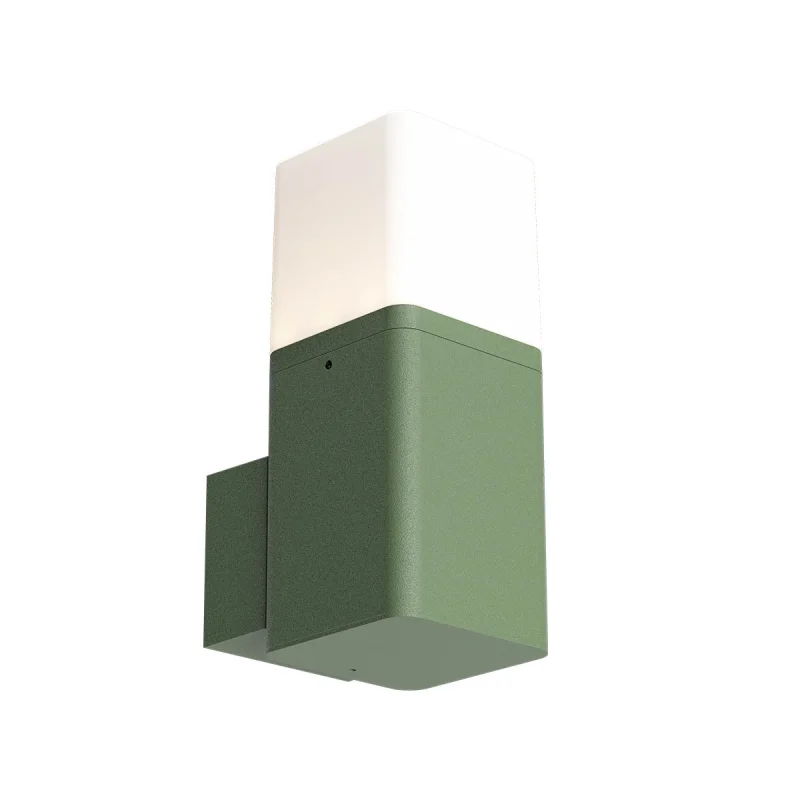 Външно стенно осветление Volt 90607 – REDO LED фасаден аплик в тъмно зелен, 13W, 3000K, IP54