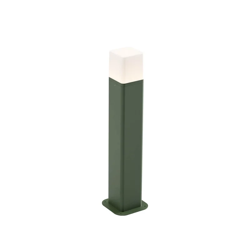 Bollard Lights Volt 90610 – REDO LED garden bollard in dark green, 13W, 3000K, IP54