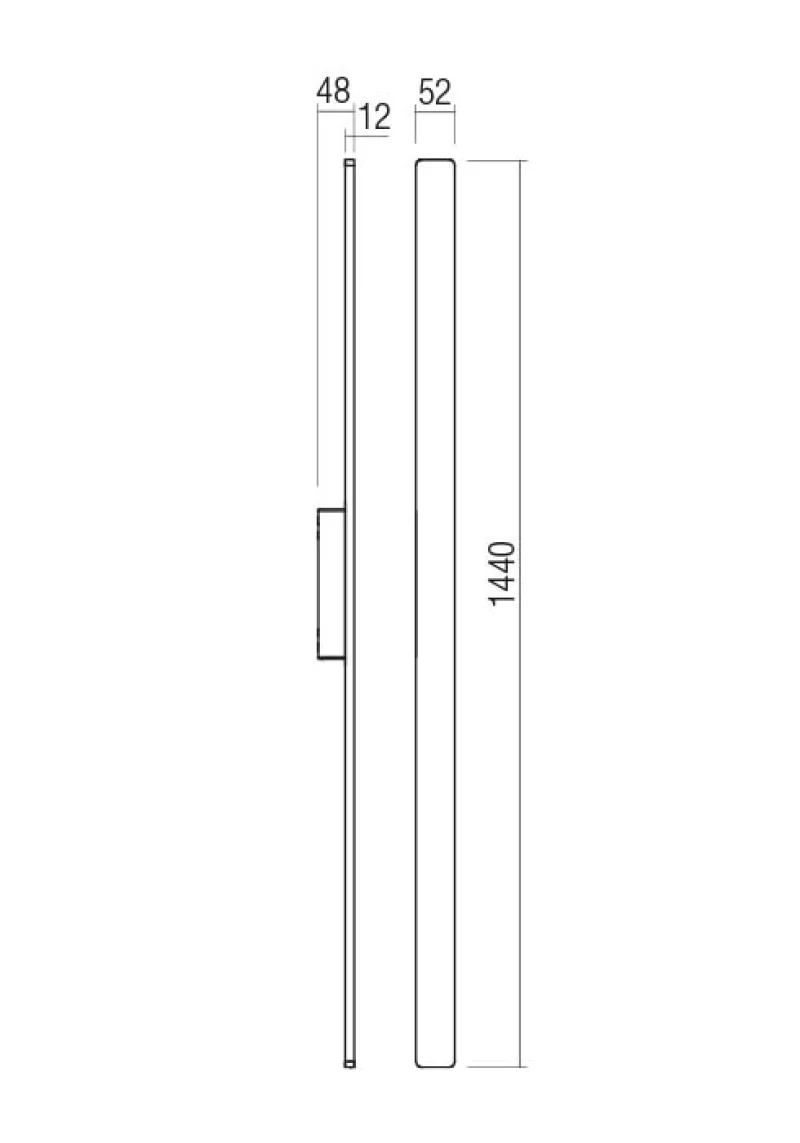 Reflexa 90625 – REDO LED facade wall light in black, 1x24W, 3000K, IP54