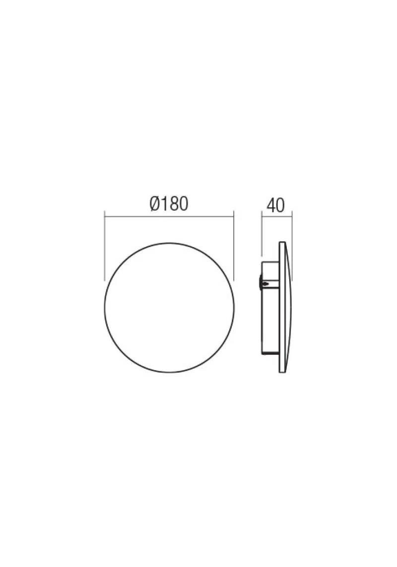 Tanit 90629 – REDO LED фасаден аплик в тъмно сив, 12W, 3000K, IP54