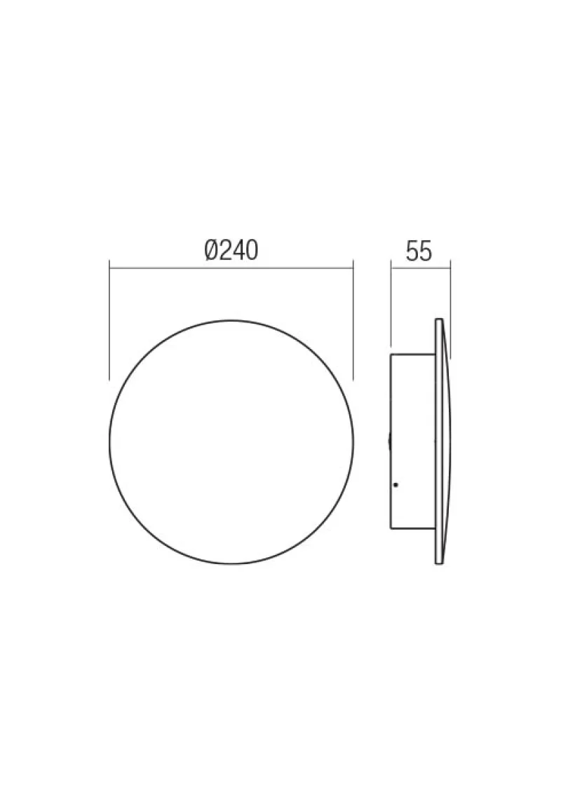 Tanit 90630 – REDO LED фасаден аплик в тъмно сив, 18W, 3000K, IP54