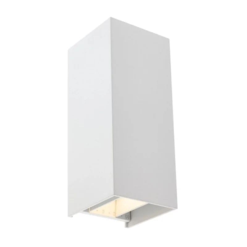 Външно стенно осветление Sonny 90635 – Smarter LED фасаден аплик в матово бял, 2x5W, 2200K, IP54
