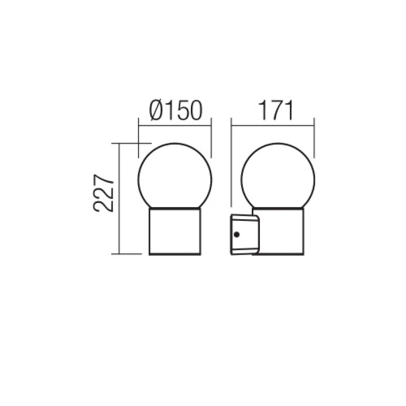 Bulk 90640 – Smarter фасаден аплик в тъмно сив, 1x28W, IP44