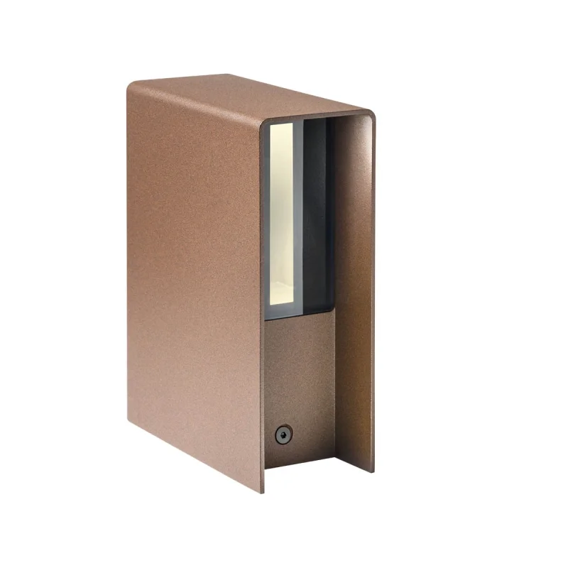Outdoor Wall Lights Izar 90646 – REDO LED facade wall light in rust-brown, 11W, 2700K, IP65