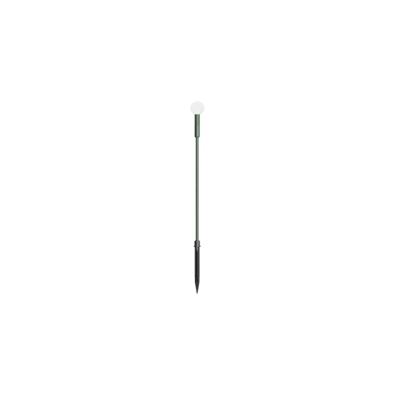 In-Ground Lights Torch 90651 – REDO LED garden bollard with spike light in-ground in dark green, 1,5W, 3000K, IP65