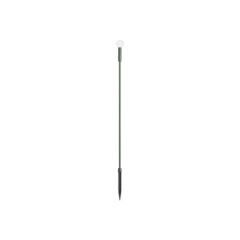 In-Ground Lights Torch 90654 – REDO LED garden bollard with spike light in-ground in dark green, 1,5W, 3000K, IP65