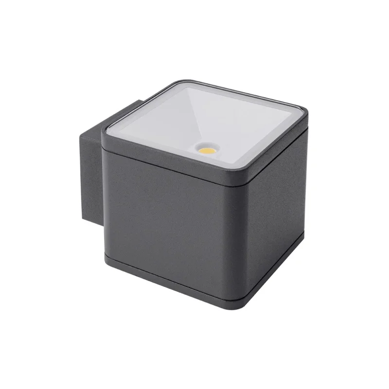 Външно стенно осветление Beta 9065 – REDO LED фасаден аплик в антрацит, 2x6W, 3000K, IP54