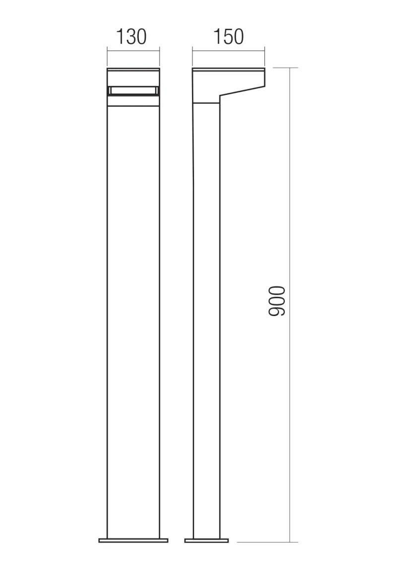 Cape 90671 – REDO LED градински стълб в тъмно сив, 13W, 3000K, IP65