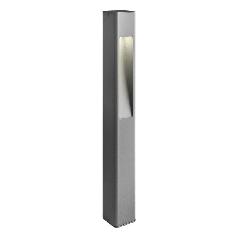 Bollard Lights Solo 90672 – REDO garden bollard in dark grey, 1X35W, IP65