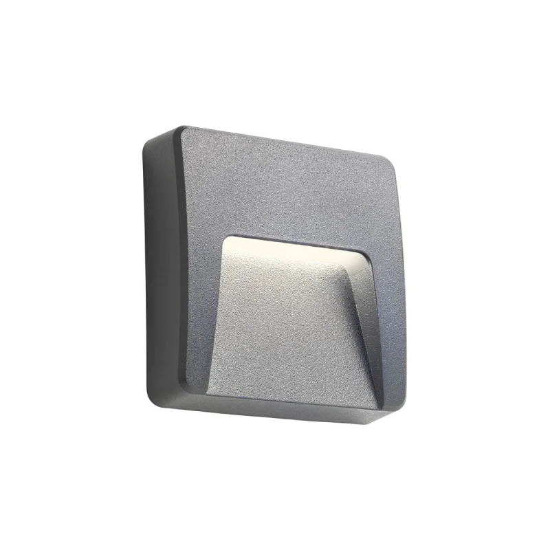 Outdoor Downlights Holos 90682 – REDO LED facade downlight for outdoor mounting in dark grey, 3W, 3000K, IP65