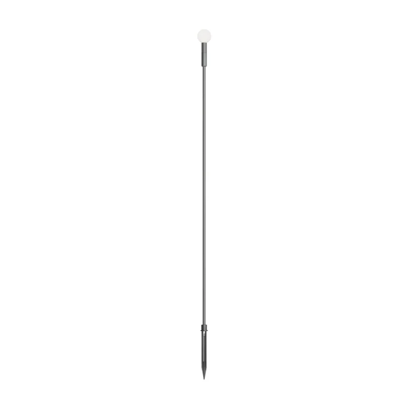 Наземна лампи Torch 90696 – REDO LED градински стълб с колче за земя в тъмно сив, 1,5W, 2700K, IP65