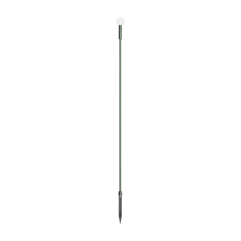 In-Ground Lights Torch 90698 – REDO LED garden bollard with spike light in-ground in dark green, 1,5W, 2700K, IP65