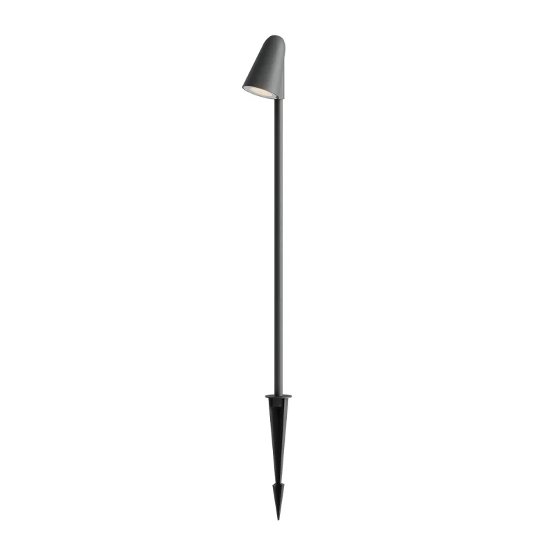 In-Ground Lights Nivalis 90702 – REDO LED garden bollard with spike light in-ground in dark grey, 6,8W, 2700K, IP65