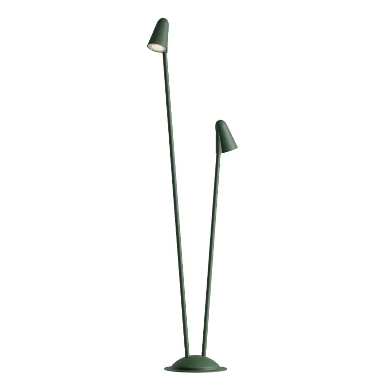 Външни стоящи лампи Nivalis 90710 – REDO LED градински стълб в тъмно зелен, 13,8W, 2700K, IP65