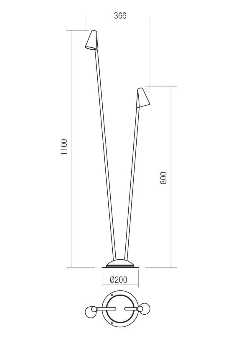 Nivalis 90713 – REDO LED градински стълб в тъмно зелен, 13,8W, 3000K, IP65