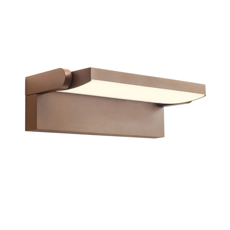 Outdoor Wall Lights Flip 90716 – REDO LED facade wall light in rust-brown, 40W, 3000K, IP65