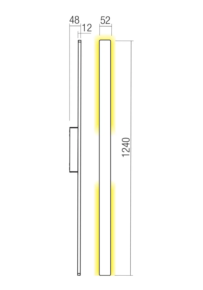 Reflexa 90721 – REDO LED facade wall light in matt white, 1x20W, 2700K, IP54