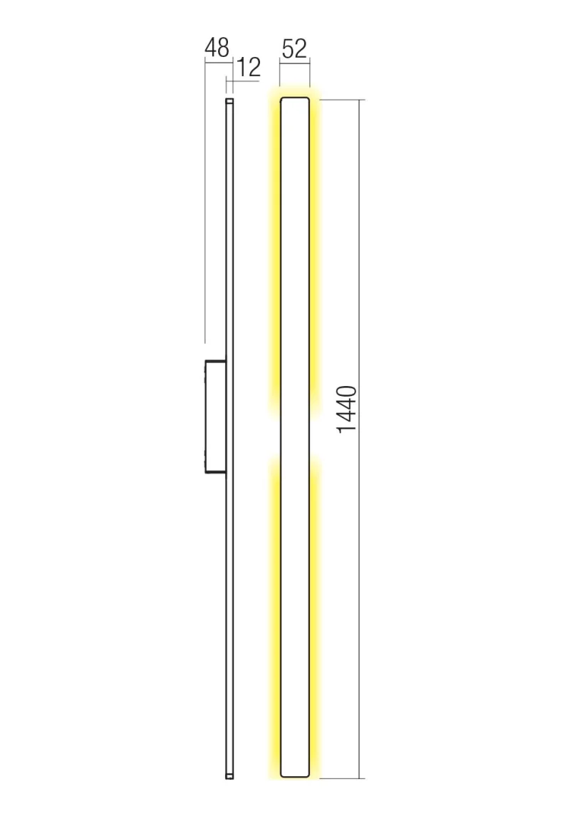 Reflexa 90725 – REDO LED facade wall light in matt white, 1x24W, 2700K, IP54