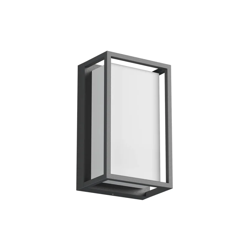 Outdoor Wall Lights Quadris 90745 – REDO LED facade wall light in dark grey, 12W, 2700K, IP54