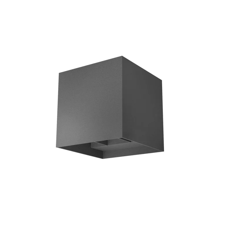 Outdoor Wall Lights Vary 90754 – REDO LED facade wall light in dark grey, 2X10W, 2700K, IP54
