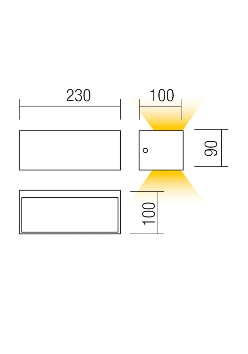 Lampris 90780 – REDO LED facade wall light in white, 1x13W, 2700K, IP65