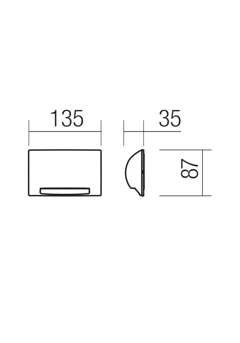 Slot 90788 – REDO LED фасадна луна за външен монтаж в матово бял, 1x5W, 2700K, IP65