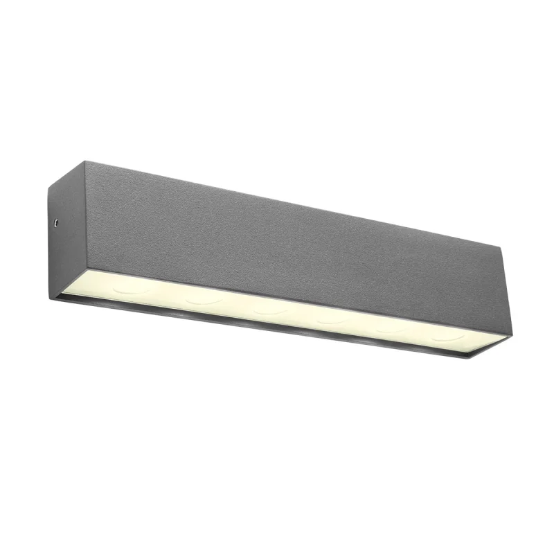 Outdoor Wall Lights Omnia 90791 – REDO LED facade wall light in dark grey, 13.5W, 2700K, IP54