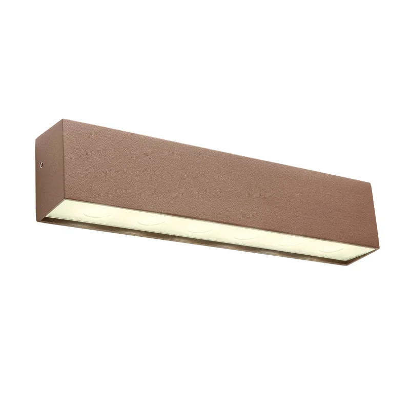 Outdoor Wall Lights Omnia 90792 – REDO LED facade wall light in dark brown, 13.5W, 2700K, IP54